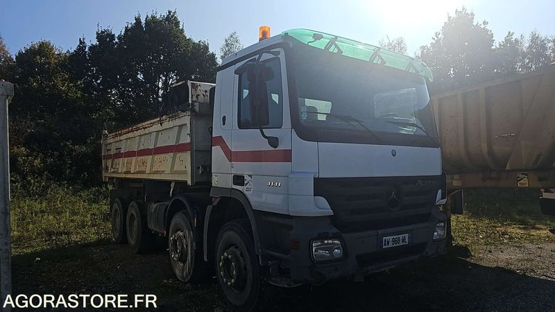 PORTEUR BENNE MERCEDES ACTROS - 2004 - 851170KM -  AW968WL - Camion benne: photos 3 PORTEUR BENNE MERCEDES ACTROS - 2004 - 851170KM -  AW968WL - Camion benne: photos 3