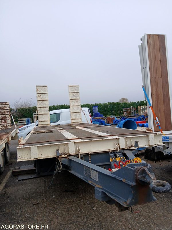 REMORQUE PORTE ENGIN - Remorque porte-engin surbaissée: photos 1 REMORQUE PORTE ENGIN - Remorque porte-engin surbaissée: photos 1