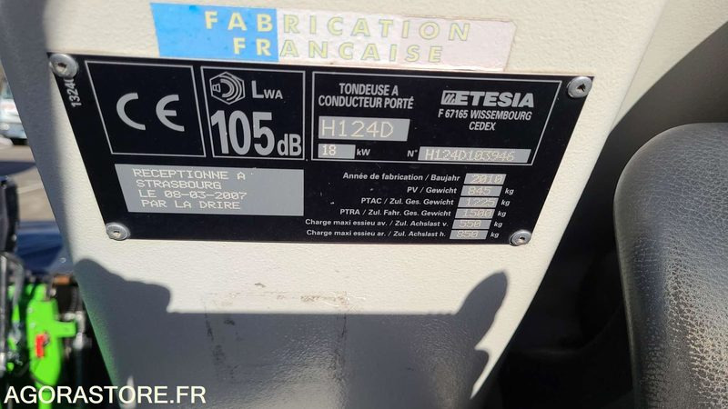 Tondeuse - Etesia H124D - BB637GN - Motofaucheuse: photos 4 Tondeuse - Etesia H124D - BB637GN - Motofaucheuse: photos 4