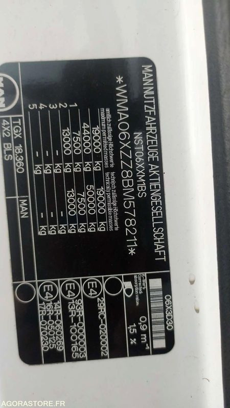 Tracteur routier MAN TGX 18.360 - 2011 - 261969 KM - BY-962-PF: photos 9