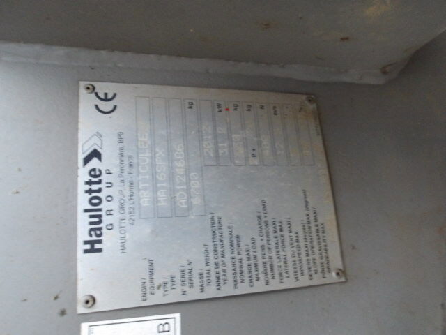 Nacelle articulée Haulotte HA16SPX 4WD: photos 12