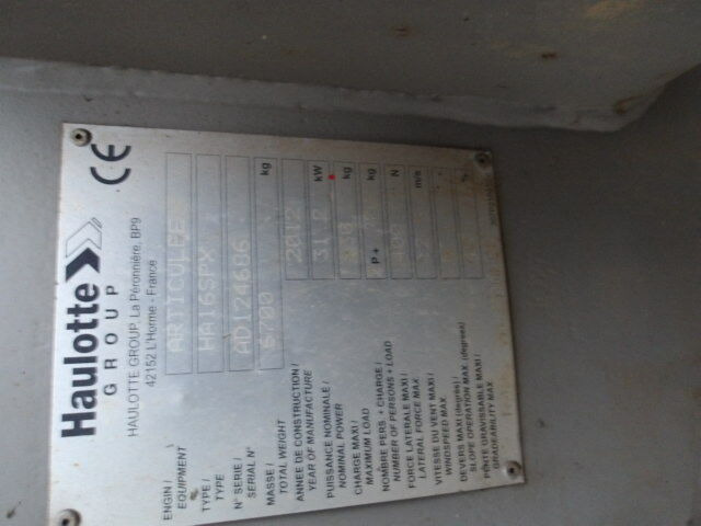 Nacelle articulée Haulotte HA16SPX 4WD: photos 14