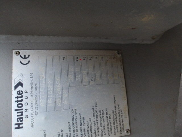 Nacelle articulée Haulotte HA16SPX 4WD: photos 13