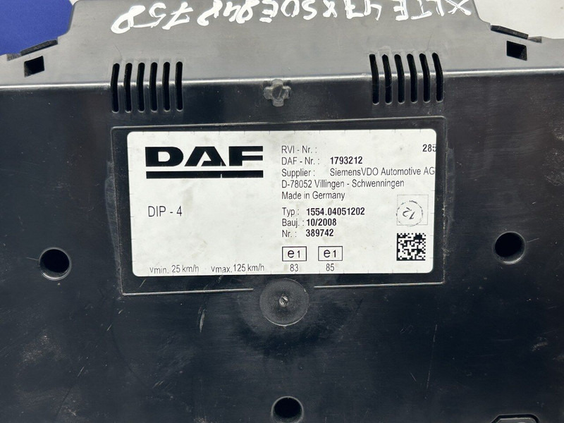 DAF cluster - Panel de instrumentos pour Camion: photos 3 DAF cluster - Panel de instrumentos pour Camion: photos 3