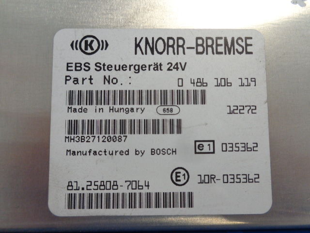 KNORR-BREMSE EBS control unit ( WORLDWIDE DELIVERY ) - Bloc de gestion pour Camion: photos 3 KNORR-BREMSE EBS control unit ( WORLDWIDE DELIVERY ) - Bloc de gestion pour Camion: photos 3
