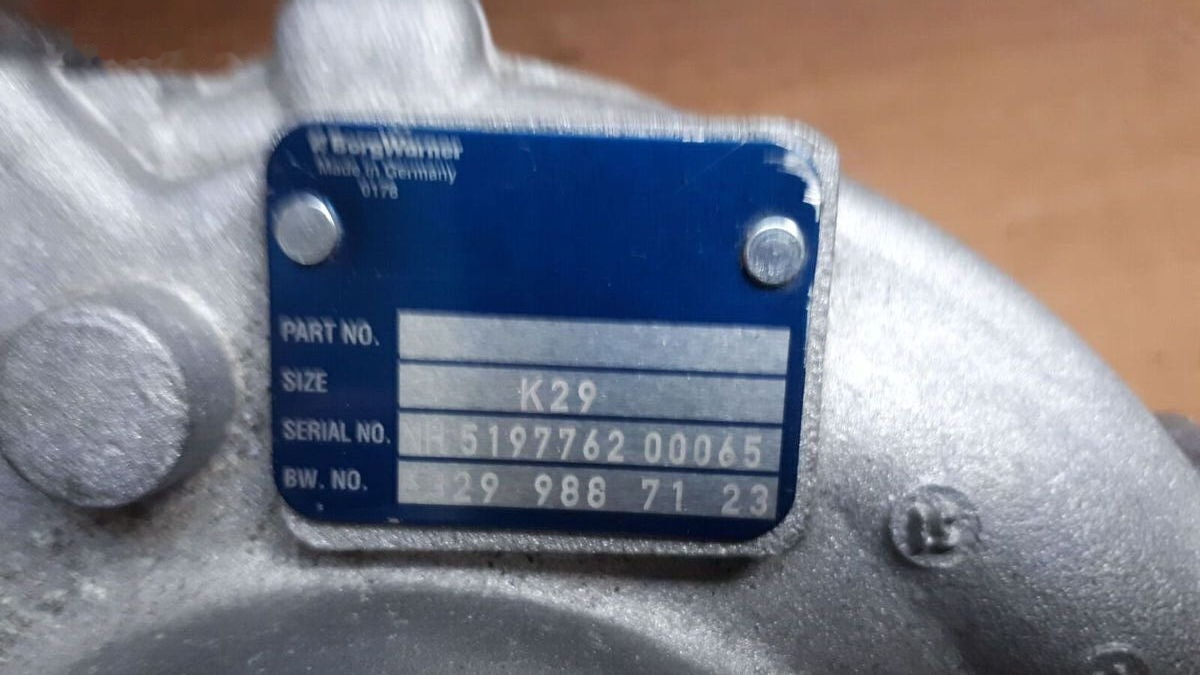 Turbocompresseur pour Voiture MAN Cummens K29- D2066/ Mersedes OM 457  for MERCEDES-BENZ OM457/ Man D2876 automobile: photos 18