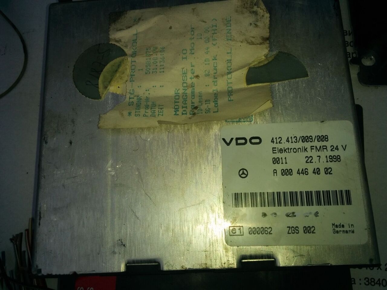 MAN VDO 412.409/007/002. 412.413.009\008 . 412.413.005.003 - Bloc de gestion pour Bus: photos 4 MAN VDO 412.409/007/002. 412.413.009\008 . 412.413.005.003 - Bloc de gestion pour Bus: photos 4