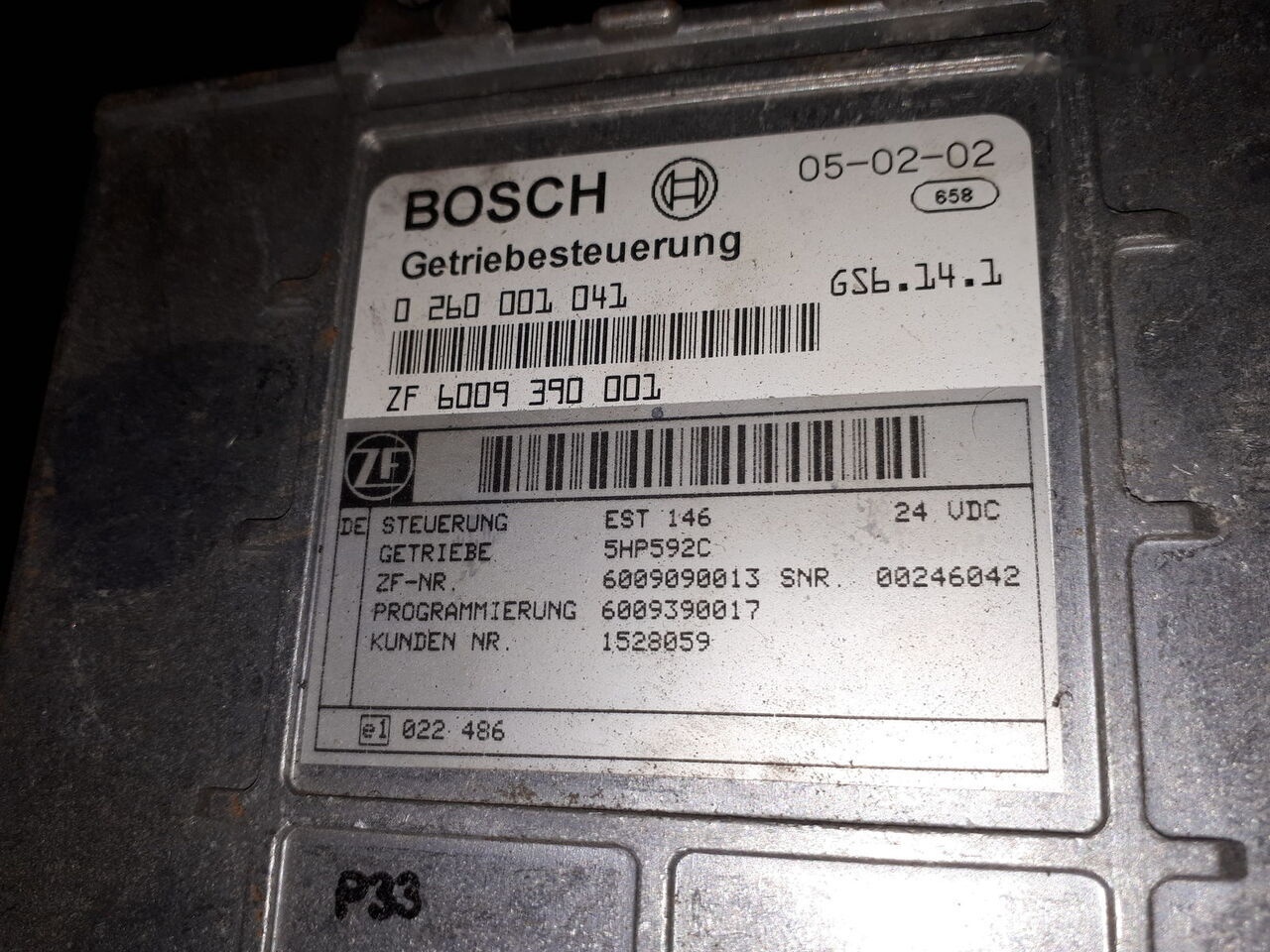 Bloc de gestion pour Bus Scania kpp 602S .0260001031 . 032. 041. ZF5HP592C   Scania 94 / Volvo/ MAN: photos 8