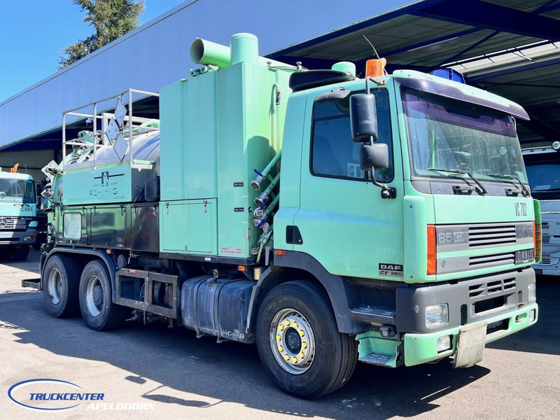 DAF CF 85.380 Inox tank ADR, 6x2, Euro 2 - Camion hydrocureur: photos 1 DAF CF 85.380 Inox tank ADR, 6x2, Euro 2 - Camion hydrocureur: photos 1