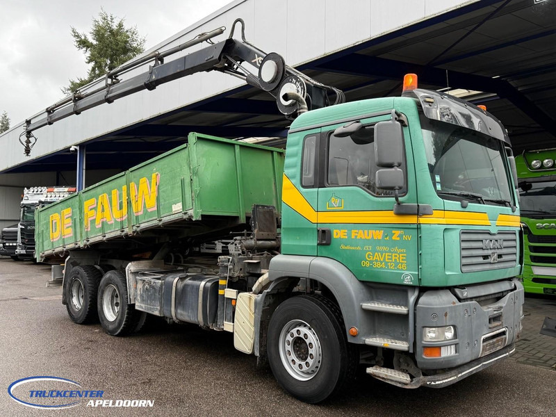 MAN TGA 26.390 6x4, Handgeschakeld, HIAB 166 E-4 - Camion benne, Camion grue: photos 1 MAN TGA 26.390 6x4, Handgeschakeld, HIAB 166 E-4 - Camion benne, Camion grue: photos 1