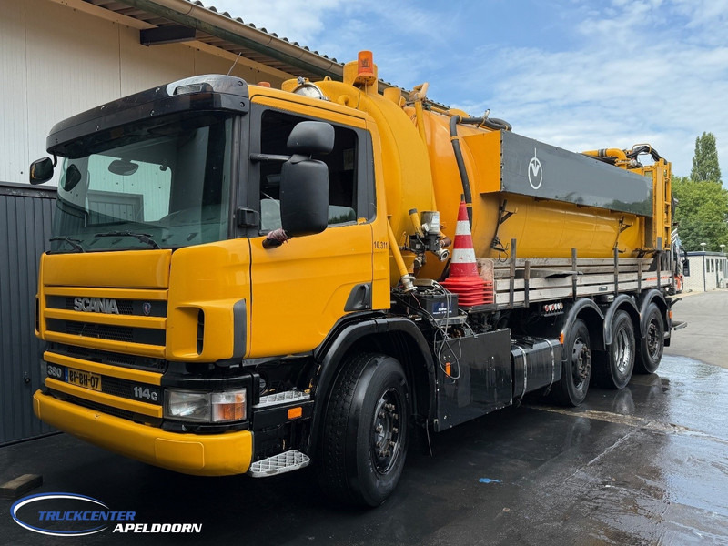 Scania P114GB8X2/4 NA 340 Tussenbak ontbreekt - Camion hydrocureur: photos 1 Scania P114GB8X2/4 NA 340 Tussenbak ontbreekt - Camion hydrocureur: photos 1
