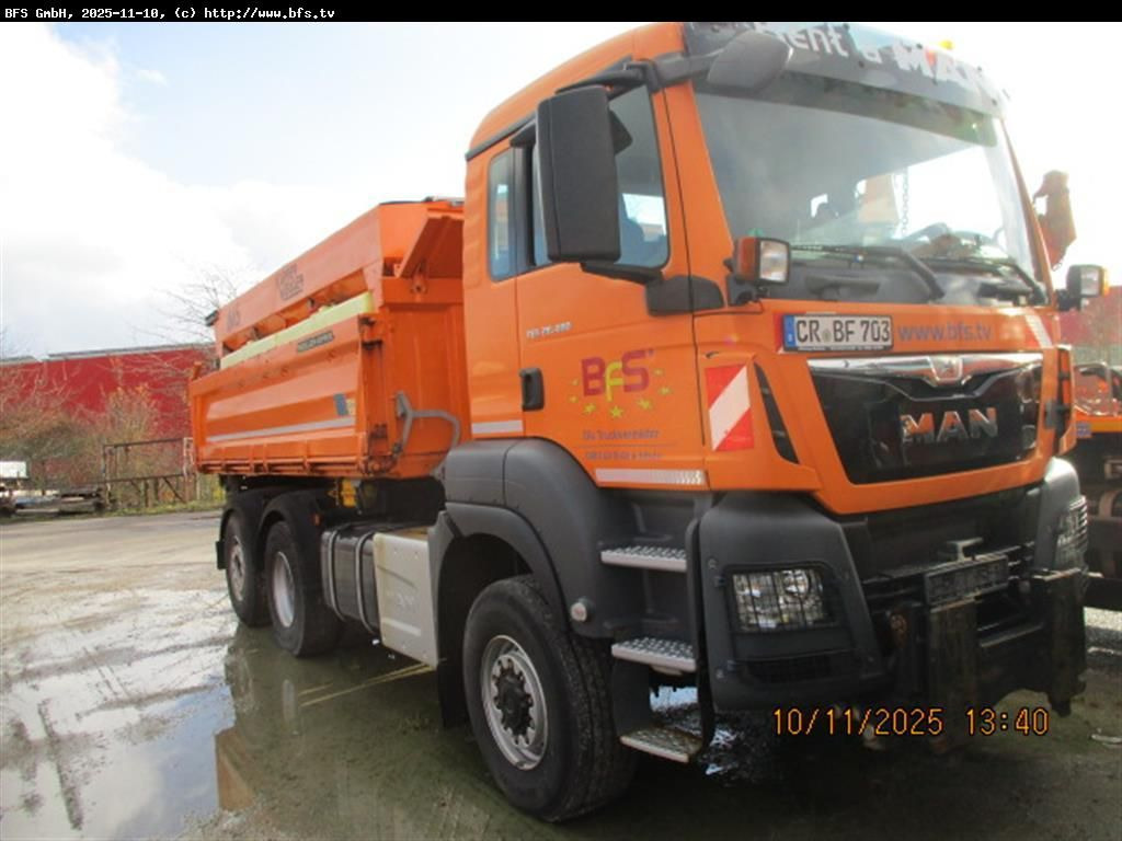 MAN TGS 28.480 6X4-4 BL Euro6, Winterdienst, Bordmat - Camion benne: photos 1 MAN TGS 28.480 6X4-4 BL Euro6, Winterdienst, Bordmat - Camion benne: photos 1