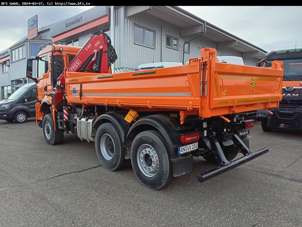 MAN TGS (TG3) 28.510 6x4-4 BL CH WiDi Fassi 15mt - Camion benne: photos 3 MAN TGS (TG3) 28.510 6x4-4 BL CH WiDi Fassi 15mt - Camion benne: photos 3