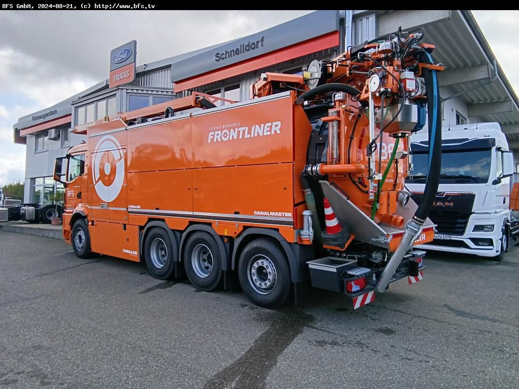 MAN TGS (TG3) 35.510 8x4-4 BL CH MÜLLER Canalmaster - Camion hydrocureur: photos 3 MAN TGS (TG3) 35.510 8x4-4 BL CH MÜLLER Canalmaster - Camion hydrocureur: photos 3