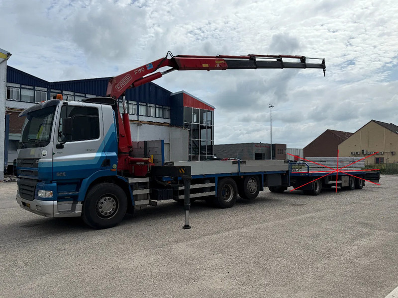 DAF CF 85.380 6X2 + FASSI F190A.24 + REMOTE + WINCH - Camion plateau, Camion grue: photos 1 DAF CF 85.380 6X2 + FASSI F190A.24 + REMOTE + WINCH - Camion plateau, Camion grue: photos 1