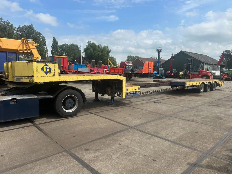 ES-GE 3 SOU-1N, LAST AXLE STEERING, 4 M EXTENDABLE , HYDRAULICS RAMPS - Semi-remorque surbaissé: photos 1 ES-GE 3 SOU-1N, LAST AXLE STEERING, 4 M EXTENDABLE , HYDRAULICS RAMPS - Semi-remorque surbaissé: photos 1