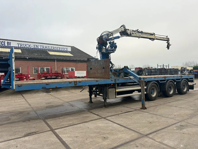 Floor MET HIAB R165-F2, LAATSTE 2 ASSEN GESTUURD - Semi-remorque plateau: photos 1 Floor MET HIAB R165-F2, LAATSTE 2 ASSEN GESTUURD - Semi-remorque plateau: photos 1