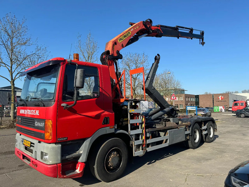 Ginaf M 3232 S 6X2 - EURO 2 + PALFINGER PK19000 + REMOTE + PALIFT HOOK - Camion ampliroll, Camion grue: photos 1 Ginaf M 3232 S 6X2 - EURO 2 + PALFINGER PK19000 + REMOTE + PALIFT HOOK - Camion ampliroll, Camion grue: photos 1