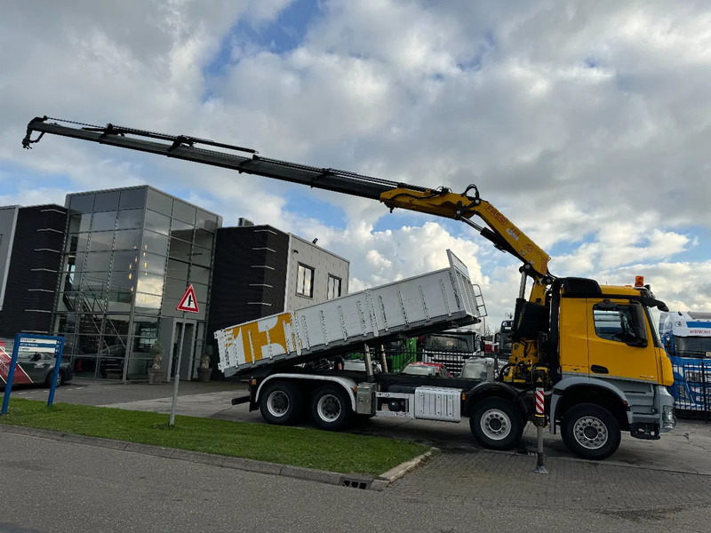 Mercedes-Benz Arocs 4448 8X4 + EURO 6 + FASSI F315 + REMOTE + KIPPER + STEERING AXLE - Camion benne, Camion grue: photos 3 Mercedes-Benz Arocs 4448 8X4 + EURO 6 + FASSI F315 + REMOTE + KIPPER + STEERING AXLE - Camion benne, Camion grue: photos 3