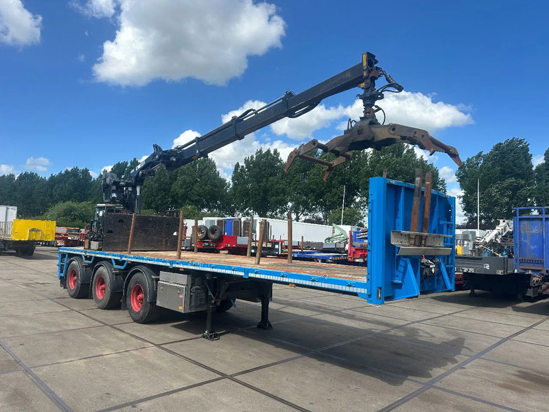 Pacton TRAILERS HIAB R220-F3+K MET ROTATOR EN PLATENKLEM, APK 02-02-2026 - Semi-remorque plateau: photos 1 Pacton TRAILERS HIAB R220-F3+K MET ROTATOR EN PLATENKLEM, APK 02-02-2026 - Semi-remorque plateau: photos 1