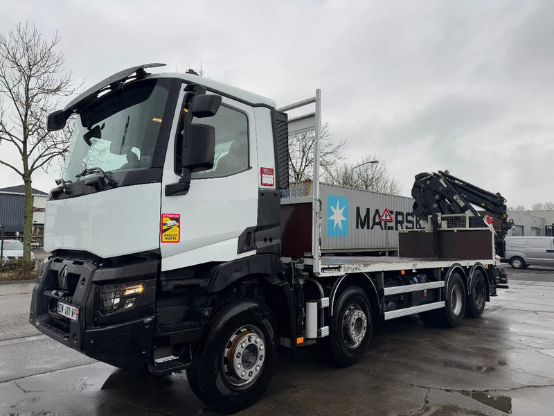 Camion plateau, Camion grue Renault C430 8X4 - EURO 6 + HIAB 288 E-5 + JIB 70X-4 + REMOTE + FULL STEEL SUSP.: photos 20 Camion plateau, Camion grue Renault C430 8X4 - EURO 6 + HIAB 288 E-5 + JIB 70X-4 + REMOTE + FULL STEEL SUSP.: photos 20
