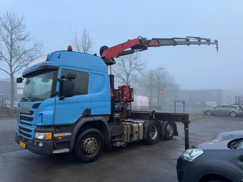 Scania P450 6X2 - EURO 6 + HMF 2620-K5 + REMOTE + LIFT AXLE - Camion grue: photos 1 Scania P450 6X2 - EURO 6 + HMF 2620-K5 + REMOTE + LIFT AXLE - Camion grue: photos 1