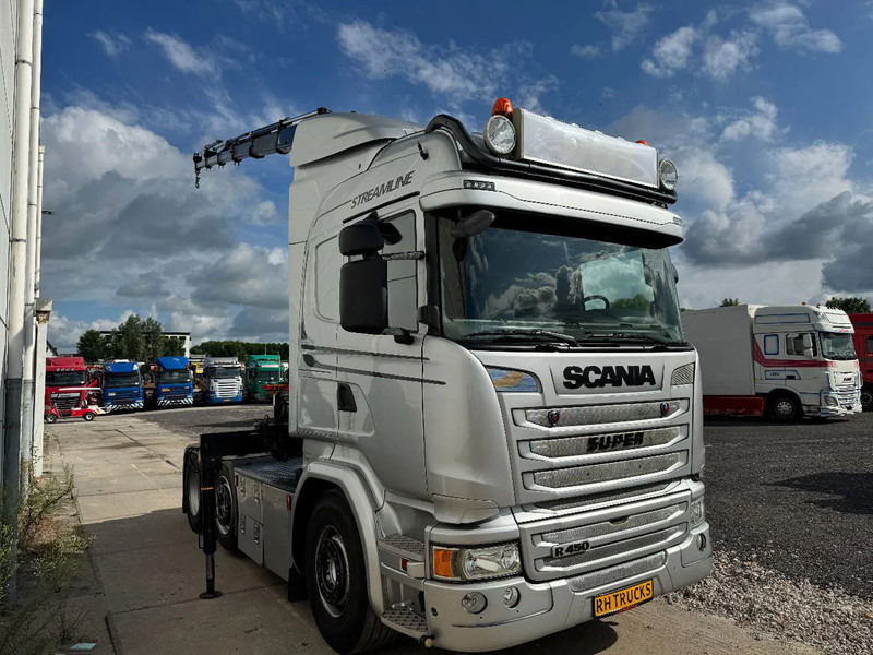 Scania R450 6X2 HMF 2120 K5 + REMOTE CONTROL - Camion grue: photos 2 Scania R450 6X2 HMF 2120 K5 + REMOTE CONTROL - Camion grue: photos 2