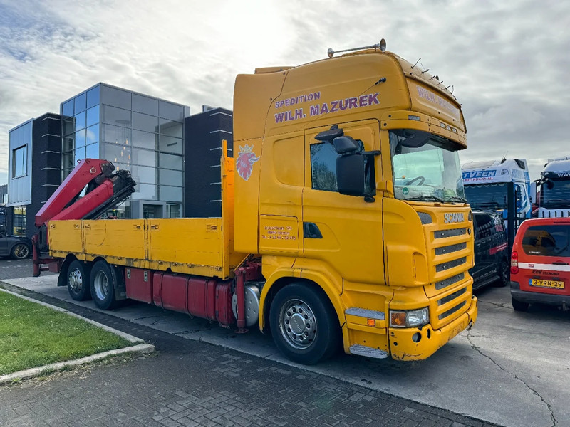 Camion plateau, Camion grue Scania R500 V8 6X2 EURO 5 + HIAB 377EP-4XS + REMOTE CONTROL + RETARDER: photos 12