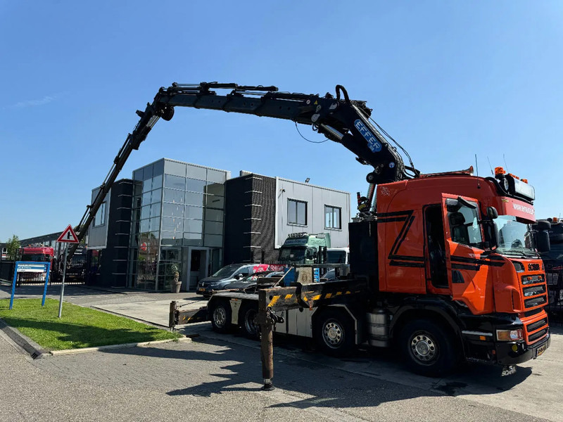 Scania R560 V8 8X2 + EFFER CRANE 1550 6S + FLYJIP 6XHYDR + REMOTE + WINCH - Camion grue: photos 4 Scania R560 V8 8X2 + EFFER CRANE 1550 6S + FLYJIP 6XHYDR + REMOTE + WINCH - Camion grue: photos 4