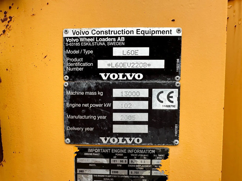 Chargeuse sur pneus Volvo L60E: photos 7