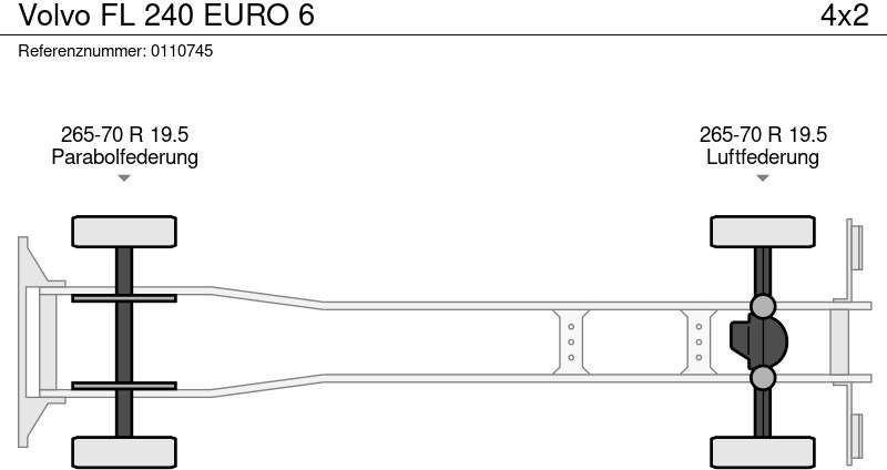 Camion à rideaux coulissants Volvo FL 240 EURO 6: photos 13