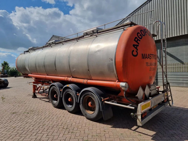 Semi-remorque citerne Burg Chemical - INOX - RVS - 31 m3 - 3 Comp.: photos 8