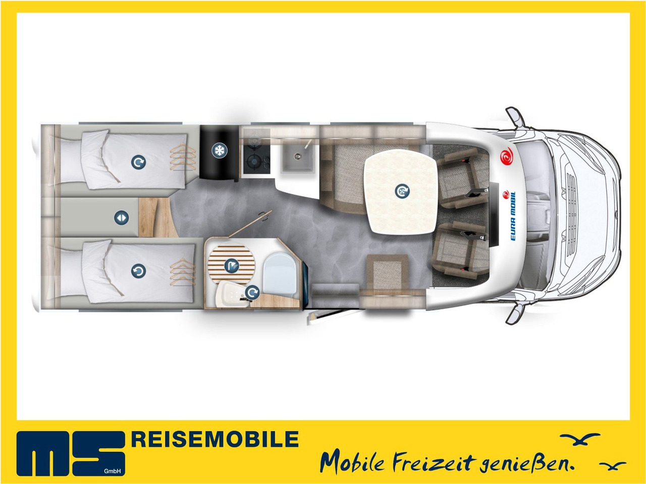 Eura Mobil PROFILA T 695 EB /-2025-/ MONDIAL / EINZELBETTEN - Camping-car profilé: photos 2 Eura Mobil PROFILA T 695 EB /-2025-/ MONDIAL / EINZELBETTEN - Camping-car profilé: photos 2