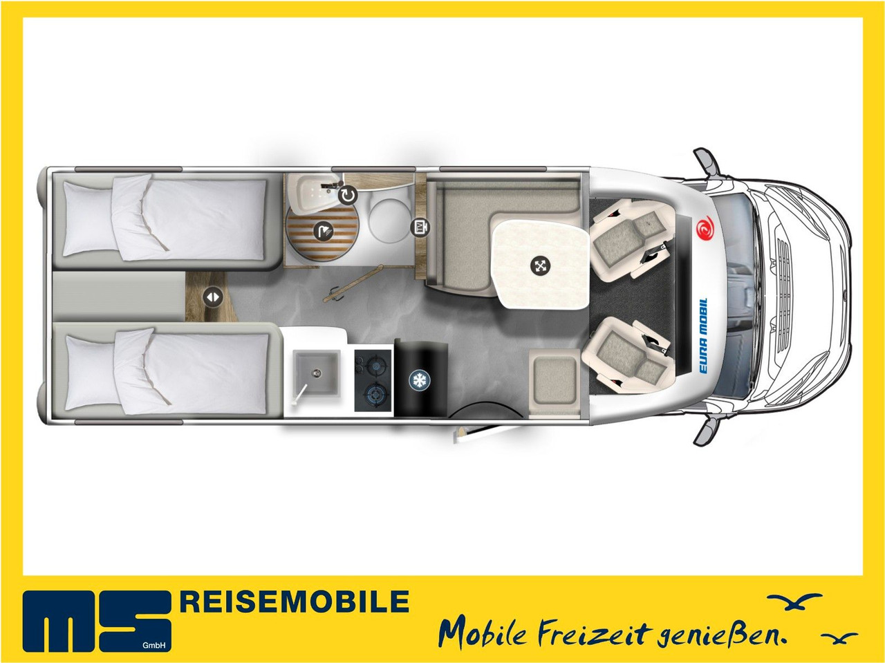HYMER / ERIBA / HYMERCAR EXSIS T 588 / SAT / AHK / NAVI / EINZELBETTEN - Camping-car profilé: photos 2 HYMER / ERIBA / HYMERCAR EXSIS T 588 / SAT / AHK / NAVI / EINZELBETTEN - Camping-car profilé: photos 2