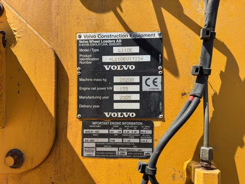 Chargeuse sur pneus Volvo L110E - Shovel - Wheelloader - 2005 - 9375 hours: photos 13
