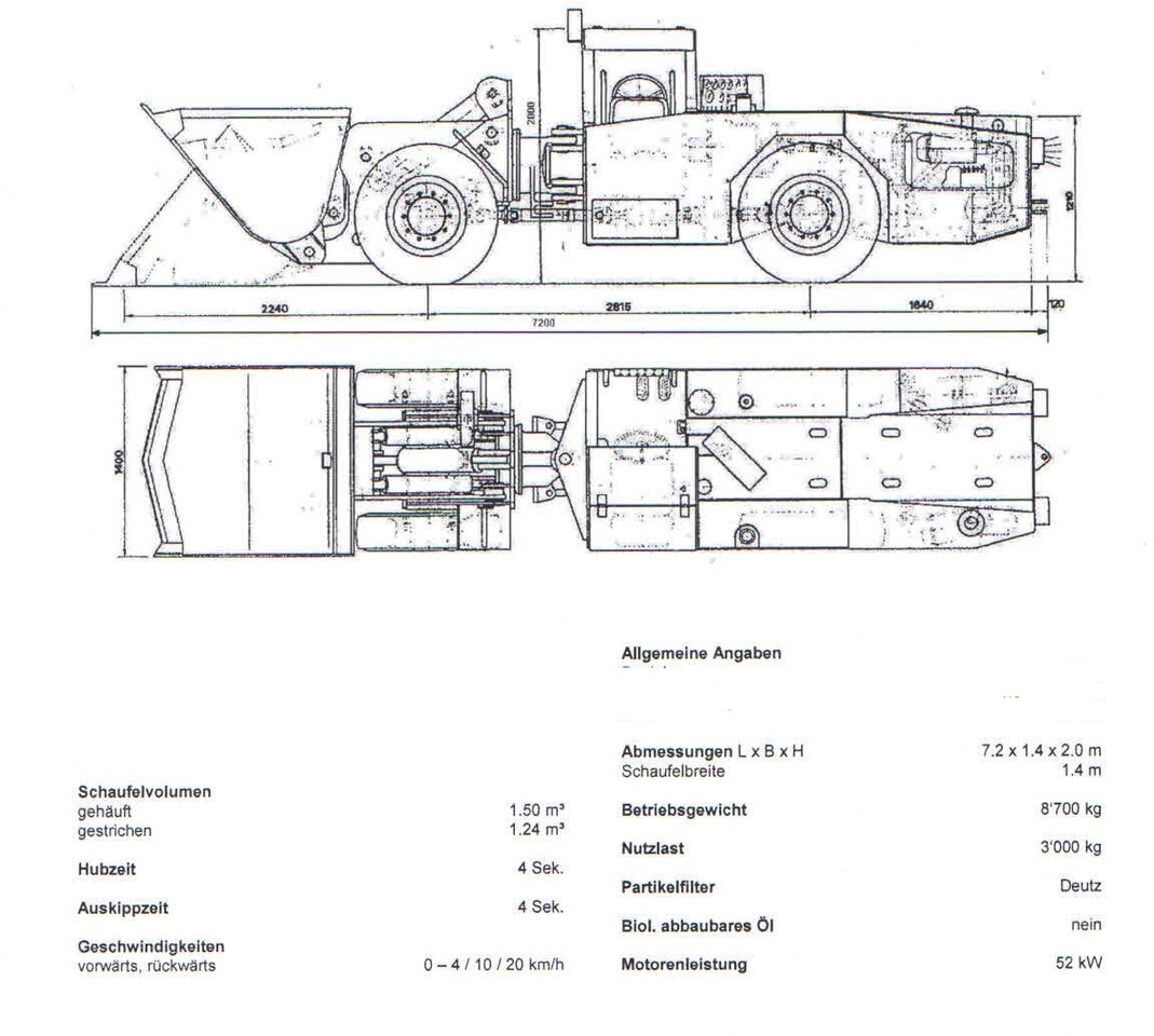 Tunnelier Schopf L72 scooptram: photos 7