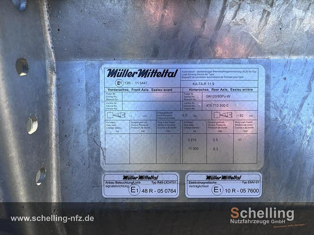 Remorque benne Müller-Mitteltal Tandem-3-Seiten-Kipper KA-TA-R 11,9: photos 19