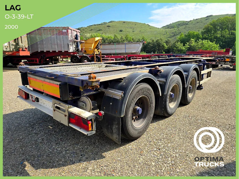 LAG O-3-39-LT / VIDEO / 30 ft - Semi-remorque porte-conteneur/ Caisse mobile: photos 1 LAG O-3-39-LT / VIDEO / 30 ft - Semi-remorque porte-conteneur/ Caisse mobile: photos 1