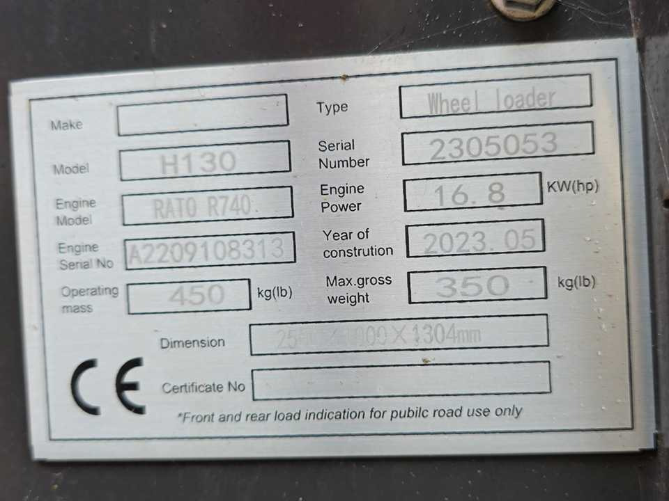 Chargeuse sur pneus 2025 - HERACLES - H130 WHEEL LOADER - SHOVEL: photos 9 Chargeuse sur pneus 2025 - HERACLES - H130 WHEEL LOADER - SHOVEL: photos 9