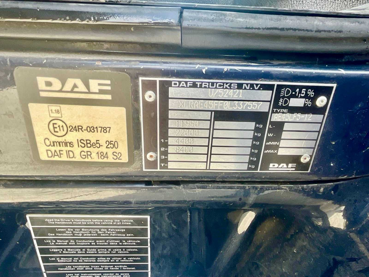 Camion 2007 DAF FA. LF45 TRUCK: photos 27 Camion 2007 DAF FA. LF45 TRUCK: photos 27