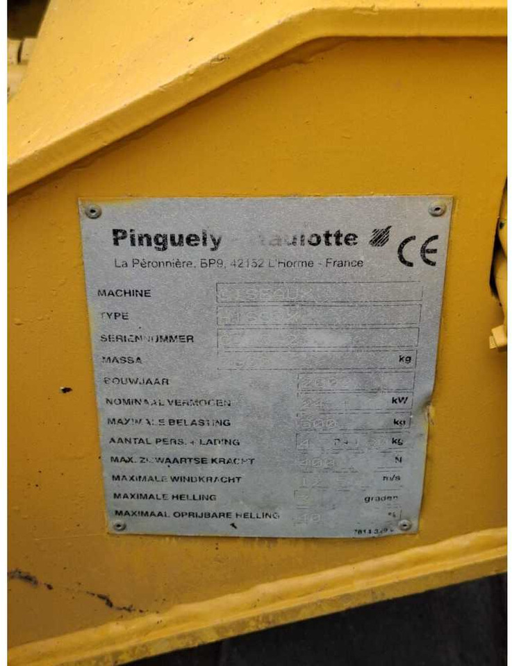 Pinguely Haulotte H18SDX - Nacelle: photos 2 Pinguely Haulotte H18SDX - Nacelle: photos 2