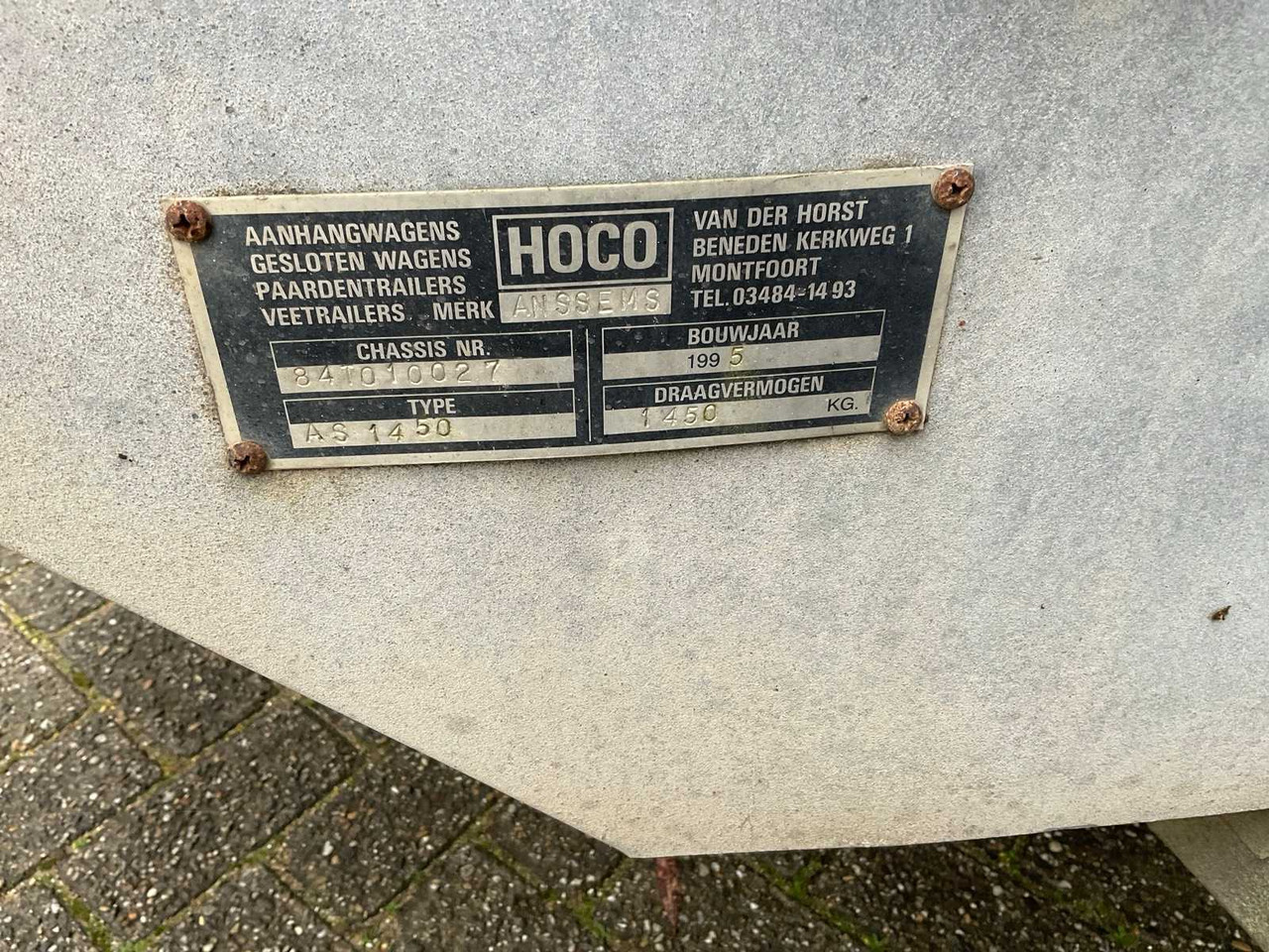 ANSSEMS AS 1450 GLASS/FRAMES TRANSPORT TRAILER - Remorque: photos 3 ANSSEMS AS 1450 GLASS/FRAMES TRANSPORT TRAILER - Remorque: photos 3