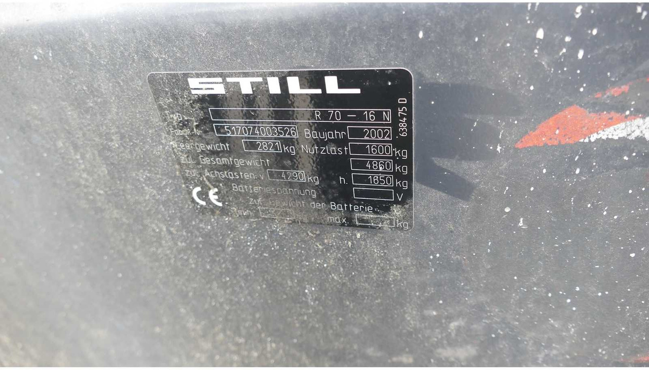 Chariot élévateur STILL - R70-16 - 2002 - FORKLIFT: photos 16