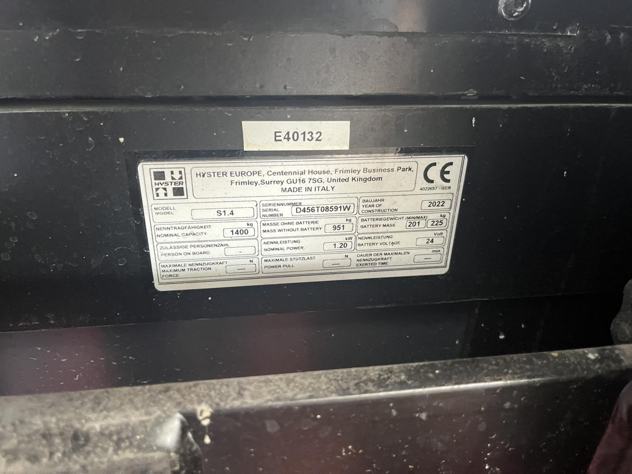 Hyster S1.4 - Gerbeur: photos 5 Hyster S1.4 - Gerbeur: photos 5