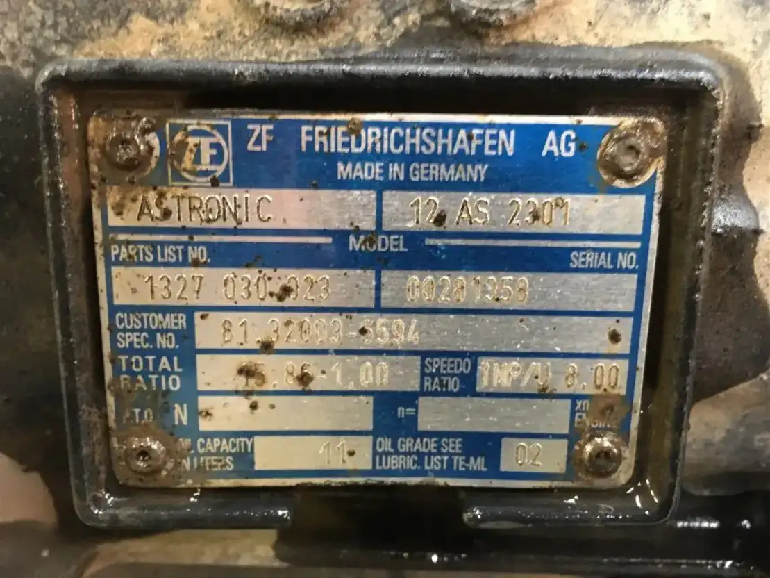 MAN Versnellingsbak 12AS2301TD - Boîte de vitesse et pièces pour Camion: photos 5 MAN Versnellingsbak 12AS2301TD - Boîte de vitesse et pièces pour Camion: photos 5