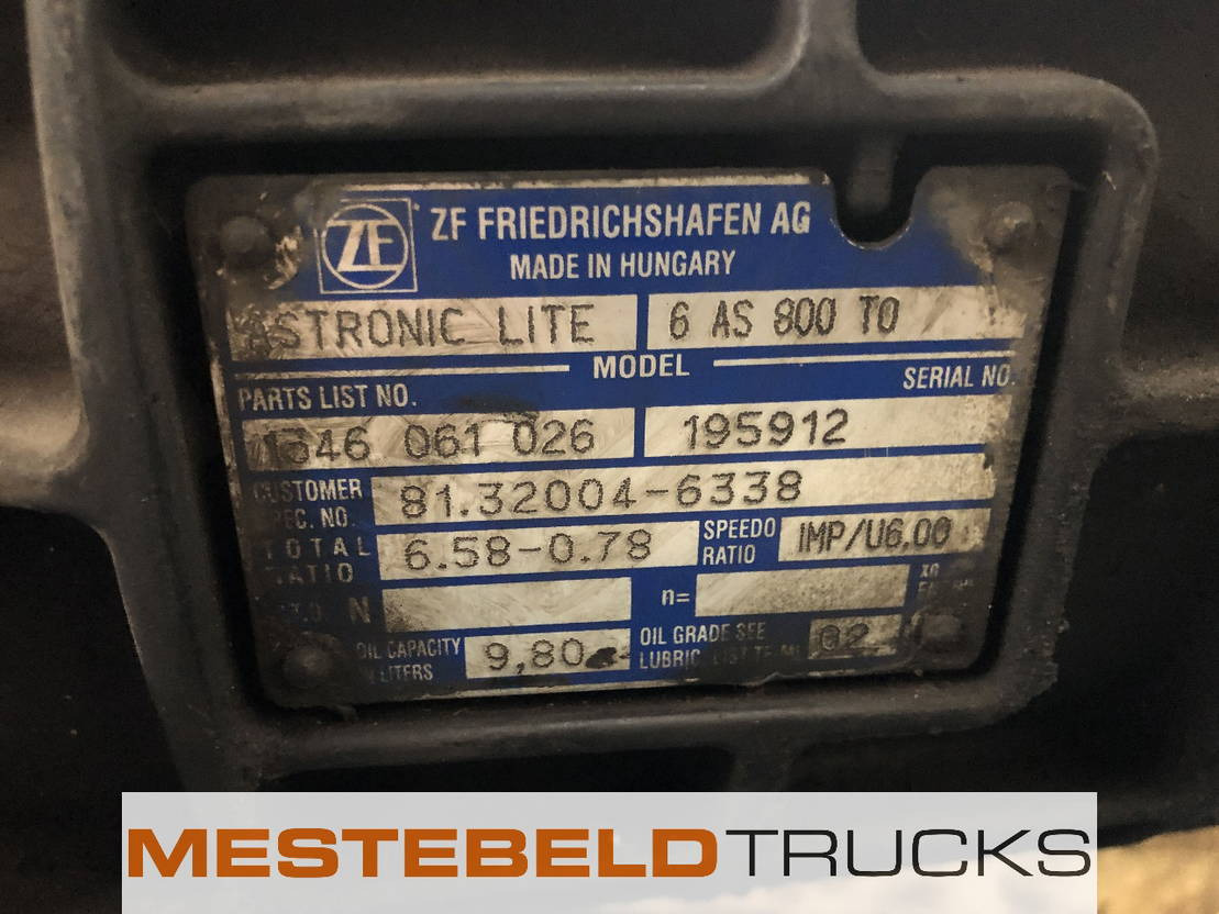 MAN Versnellingsbak 6 AS 800 TO - Boîte de vitesse et pièces pour Camion: photos 5 MAN Versnellingsbak 6 AS 800 TO - Boîte de vitesse et pièces pour Camion: photos 5