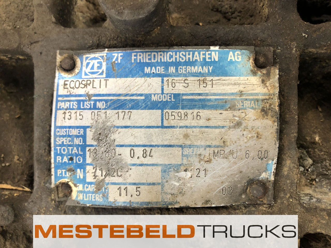 Terberg Versn bak 16S151 OD - Boîte de vitesse pour Camion: photos 5 Terberg Versn bak 16S151 OD - Boîte de vitesse pour Camion: photos 5