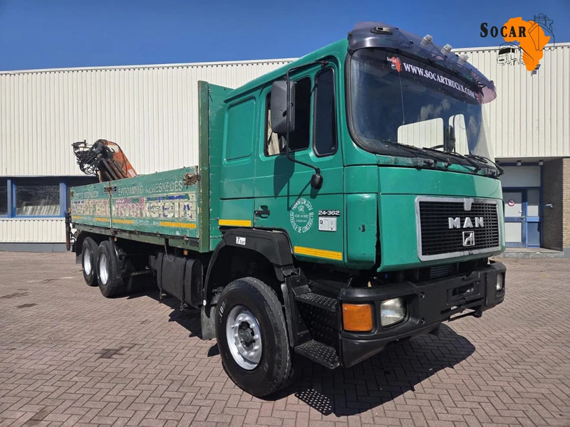 MAN 26.362 6x4 Full spring Euro 2 - Camion plateau, Camion grue: photos 1 MAN 26.362 6x4 Full spring Euro 2 - Camion plateau, Camion grue: photos 1