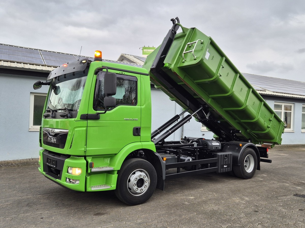 MAN TGM 15.290 BL Aut. Abrollkipper AHK - Camion ampliroll: photos 1 MAN TGM 15.290 BL Aut. Abrollkipper AHK - Camion ampliroll: photos 1