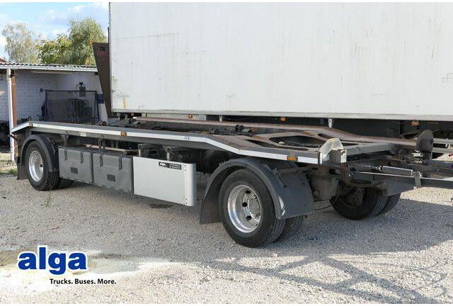 HKM G 18 ZL 5,0, Außenroller 5 bis 7m, Luftfederun - Remorque porte-conteneur/ Caisse mobile: photos 1 HKM G 18 ZL 5,0, Außenroller 5 bis 7m, Luftfederun - Remorque porte-conteneur/ Caisse mobile: photos 1